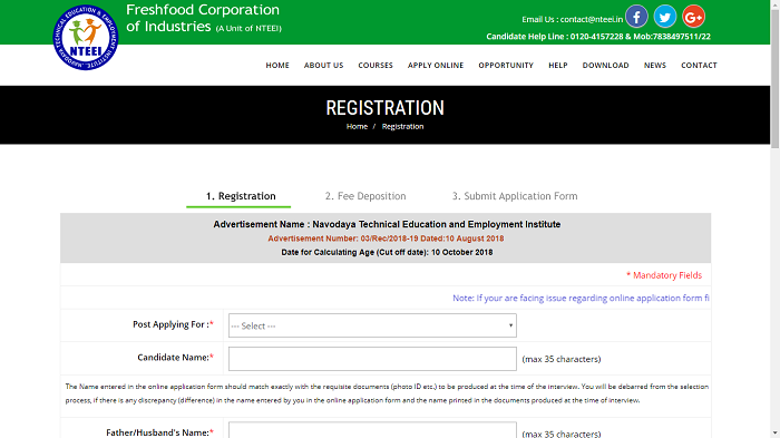 NTEEI Supervisor, Machinist & Electrician Recruitment
