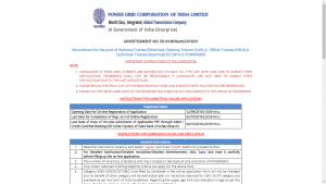 PGCIL Diploma Trainee